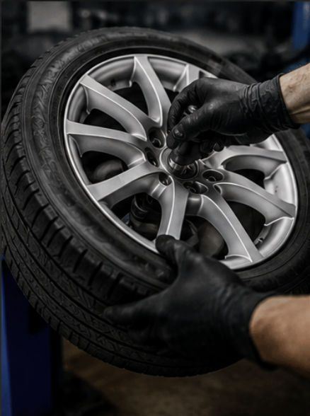 Tyre fitting and wheel balancing at RJR Car and Commercial